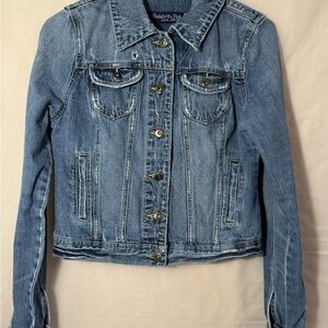 Celebrity Pink Women's Classic Blue Jean Jacket